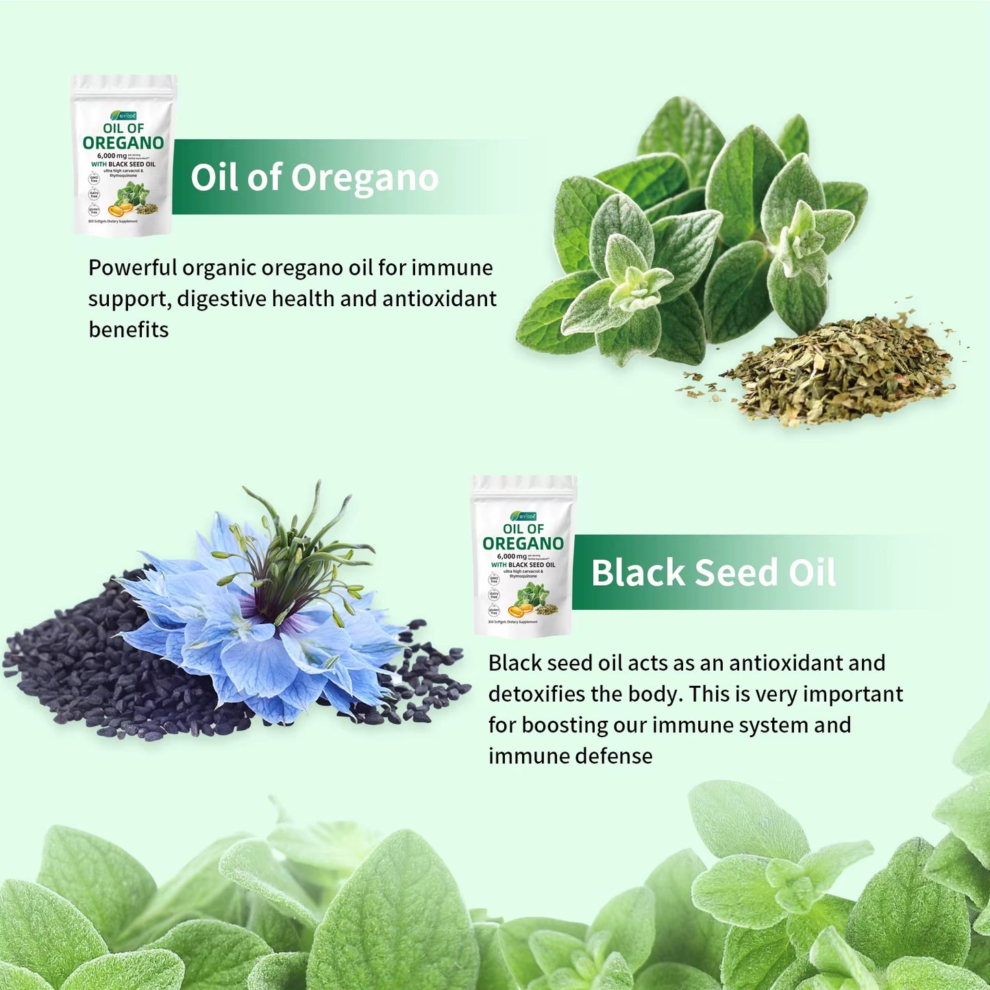 【】Oregano Oil Softgels: Antibacterial, Antiviral & Antifungal, with Antioxidant Properties; Supports Digestive Health